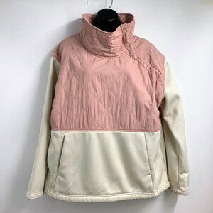 The North Face Pink and Cream Pullover